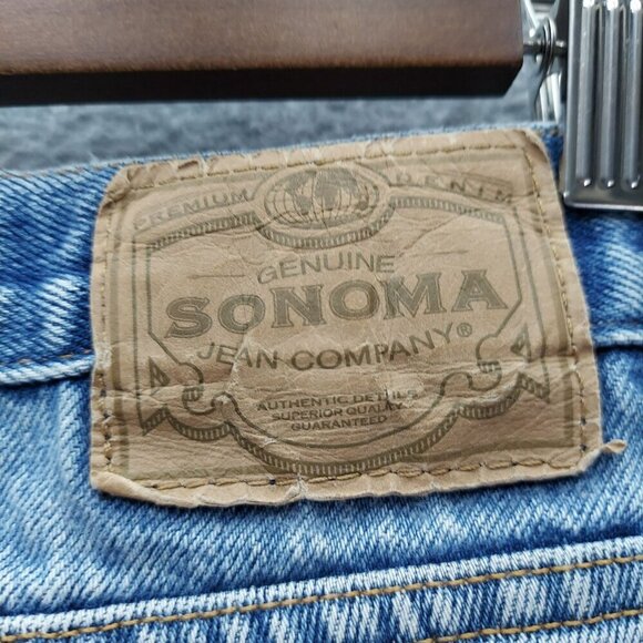 Sonoma Genuine Classic Jean Co. Mens Blue Denim Straight Leg Jeans  34x30 READ - Picture 7 of 11